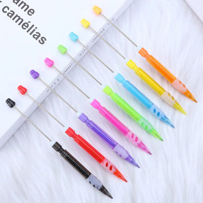 10-100Pcs Beaded Pencil HB Writing Beaded Pencil