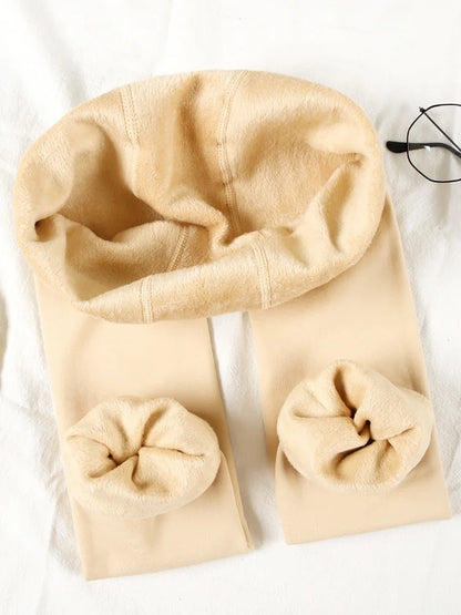 8 Colors S-XXL Winter Warm High Waist Thick Velvet Legging