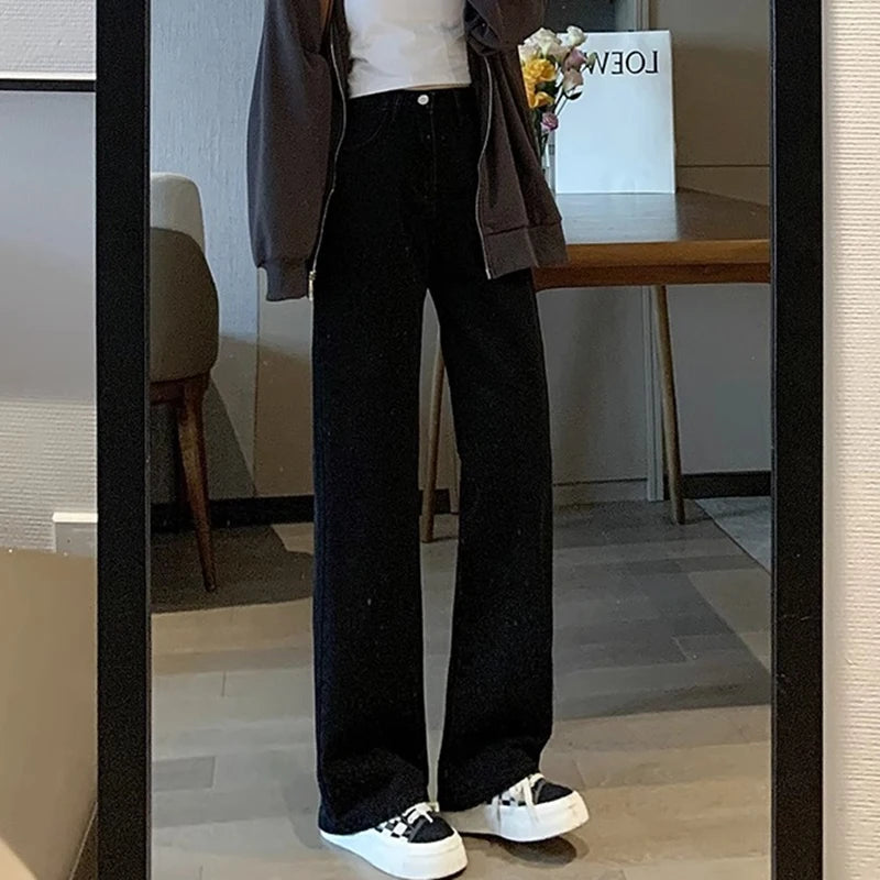 Wide Leg Jeans Trousers