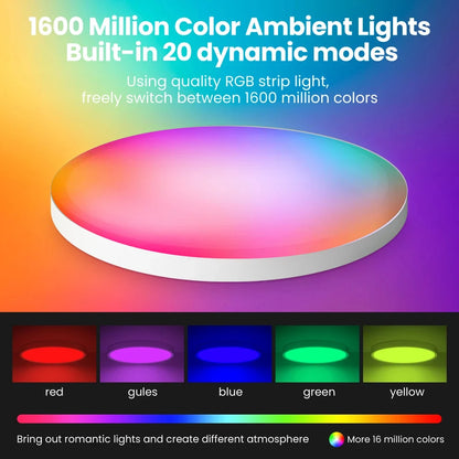 Smart LED Ceiling Lamp WiFi Room Decor