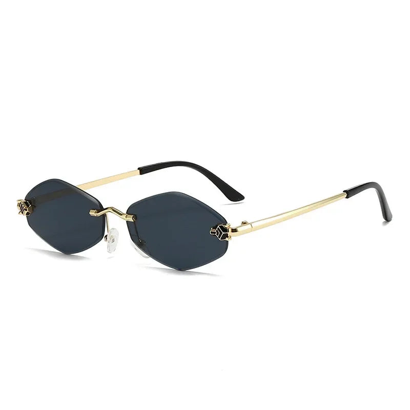 Diamond Shape Leopard Sunglasses