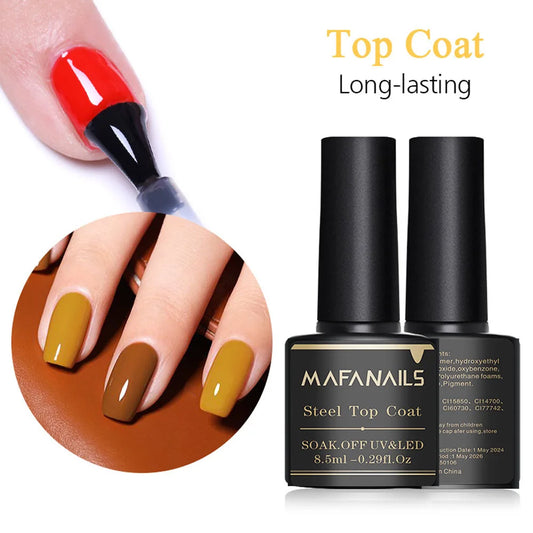 1/2pcs Nail Base Coat&Top Coat Gel Polish Sets 8.5ml Nail Varnish Rubber