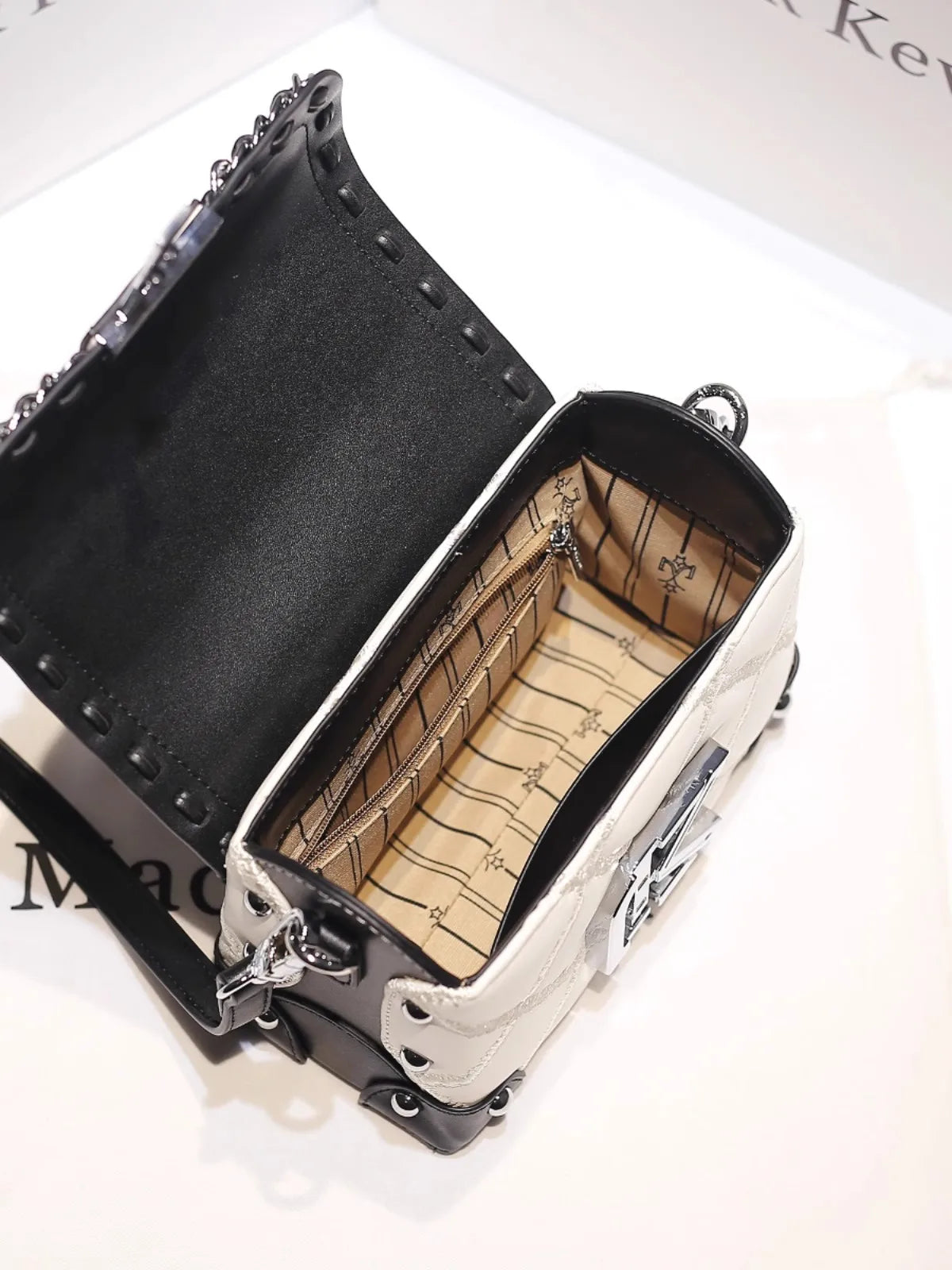 Square Leather Crossbody Bag