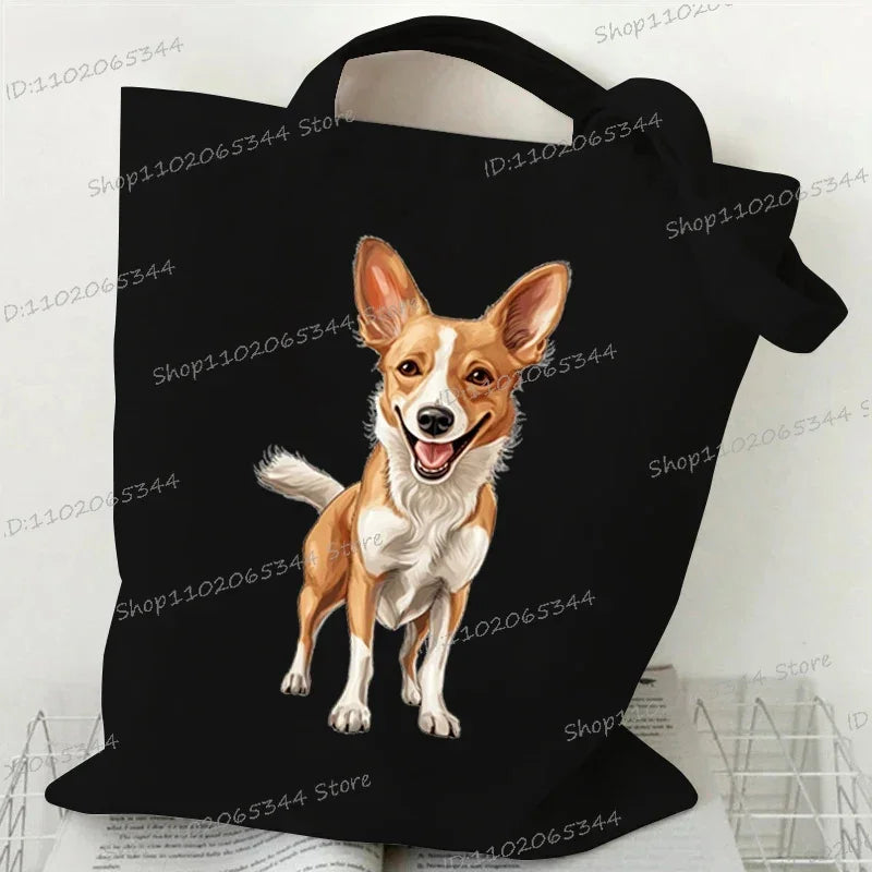 Animal Dog Series Canvas Tote Bag