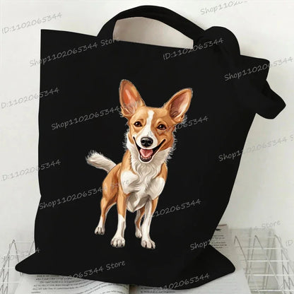Animal Dog Series Canvas Tote Bag