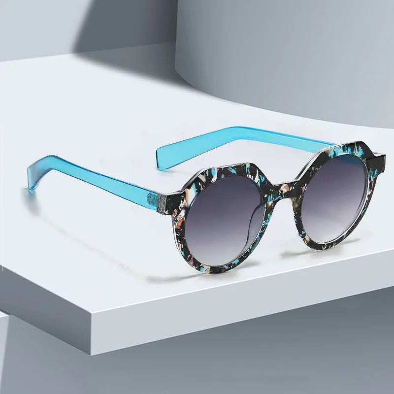 Retro Frame Blue Light Blocking UV400 Sun Glasses