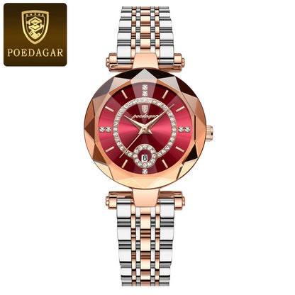 Luxury Waterproof Stainless Steel Date Wristwatch