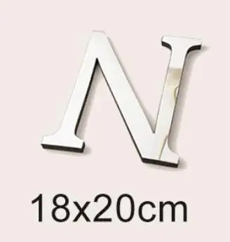20cm Big Size 3D English Letters Acrylic Mirror