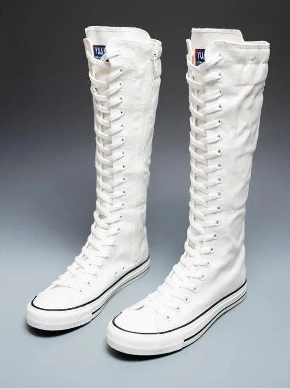 Canvas Korean Long Boot