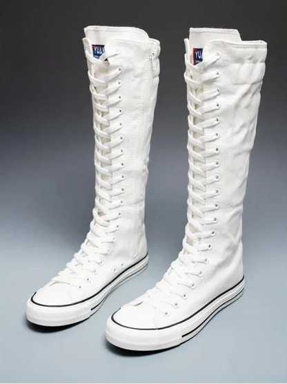 Canvas Korean Long Boot