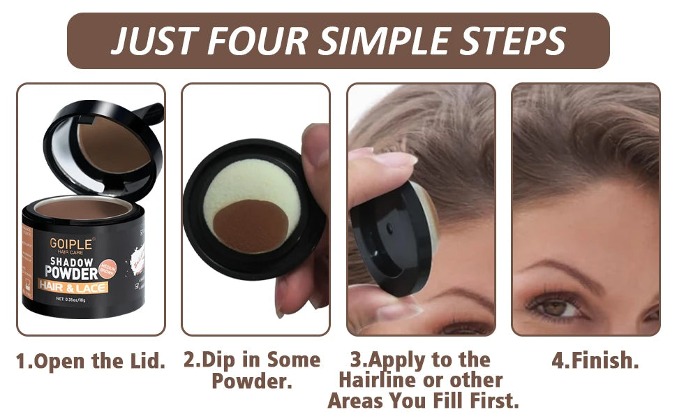 10g Brown Hairline Root Cover Filling Powders