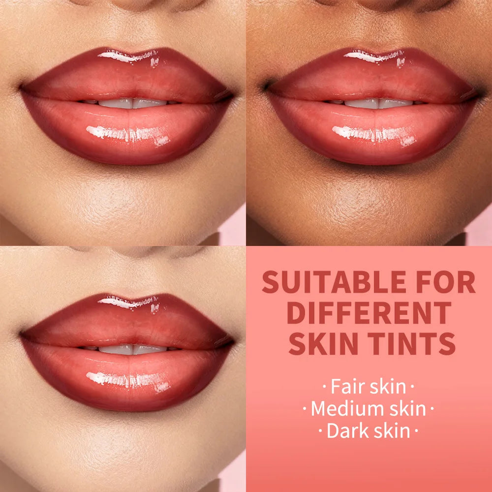 Lip Liner & Lip Gloss Set Shiny Long Lasting Moisturizing Lip Makeup