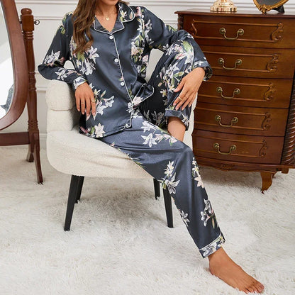 Cartoon Print Pajama Sleepwear Set