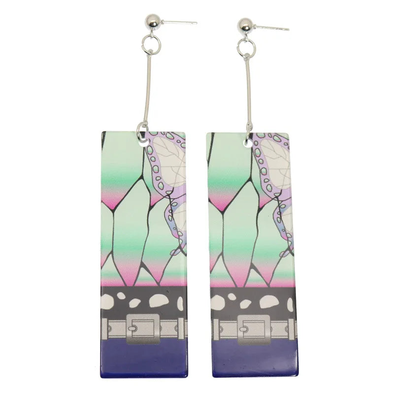 Acrylic Demon Drop Long Earrings