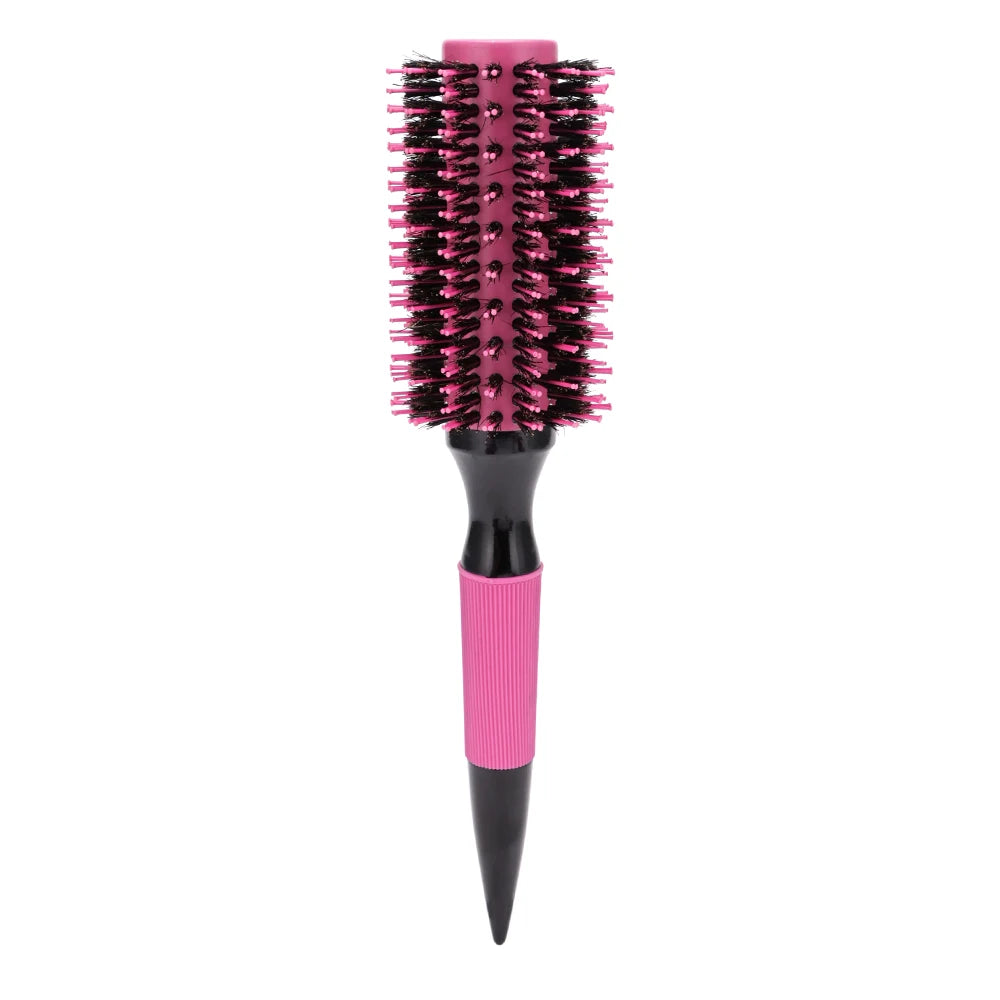Wooden Round Hair Comb Brush With Boar Bristle Mix Hair Brush