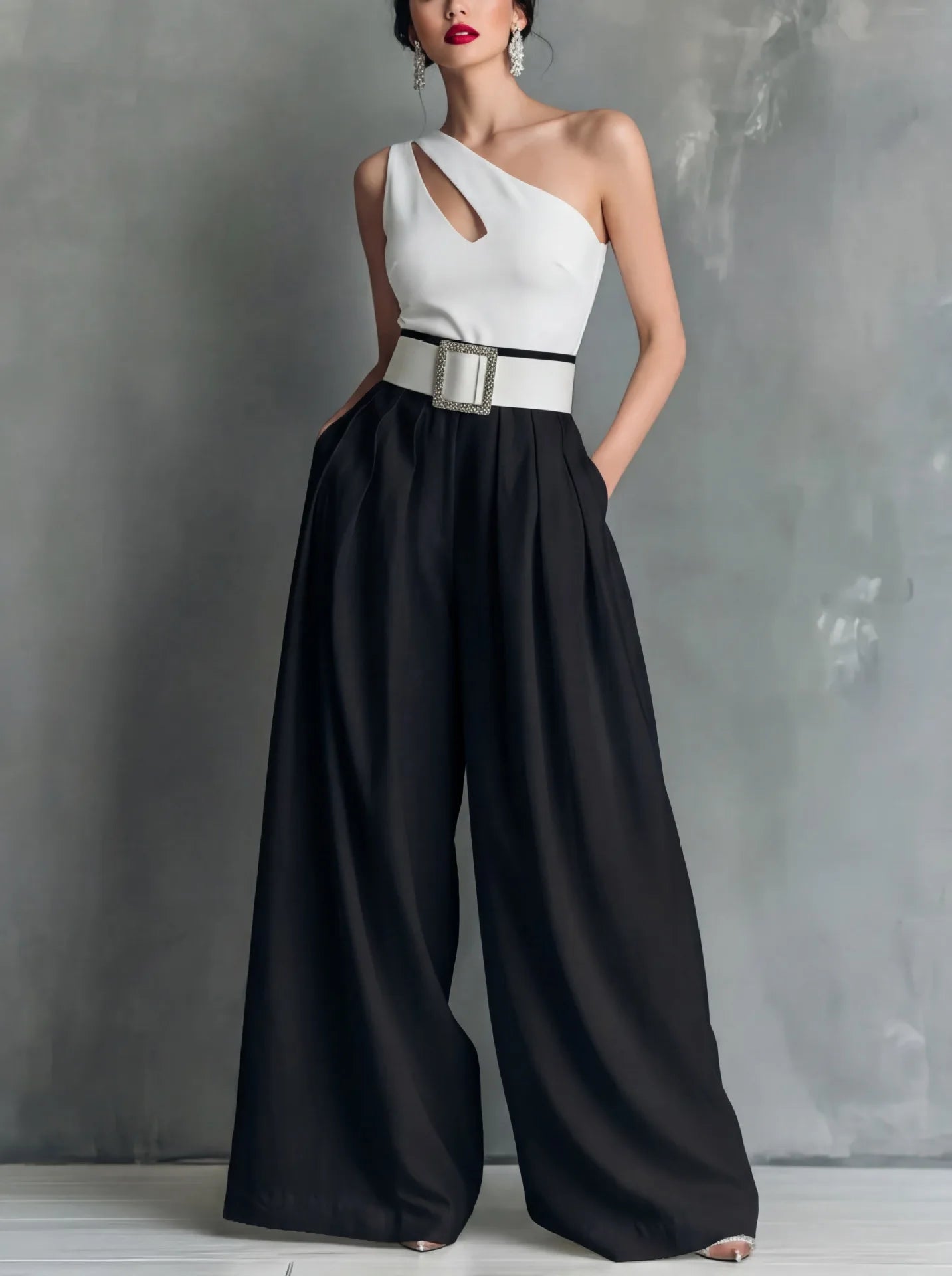 High-Waist Loose Casual Pants