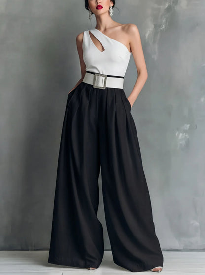 High-Waist Loose Casual Pants