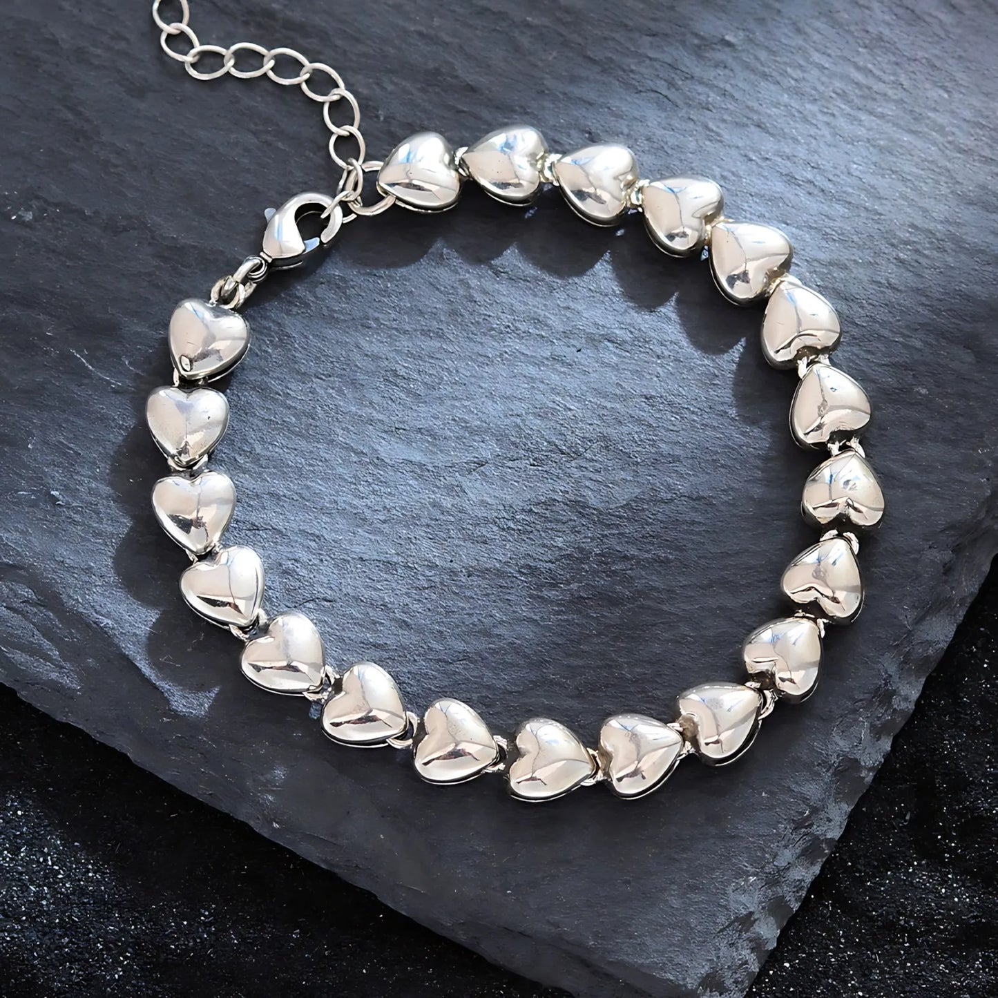 925 Sterling Silver Bangle Bracelet Set