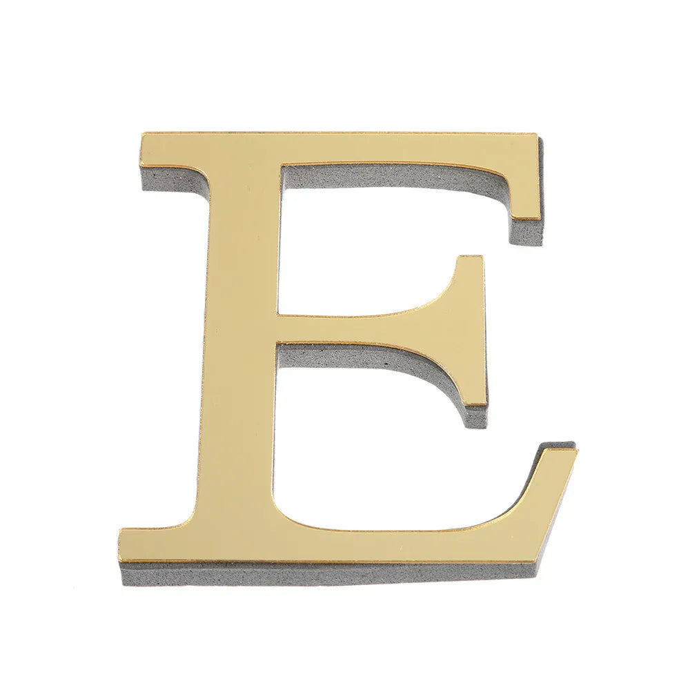 3D Mirror 26 Alphabet Letters Wall Stickers