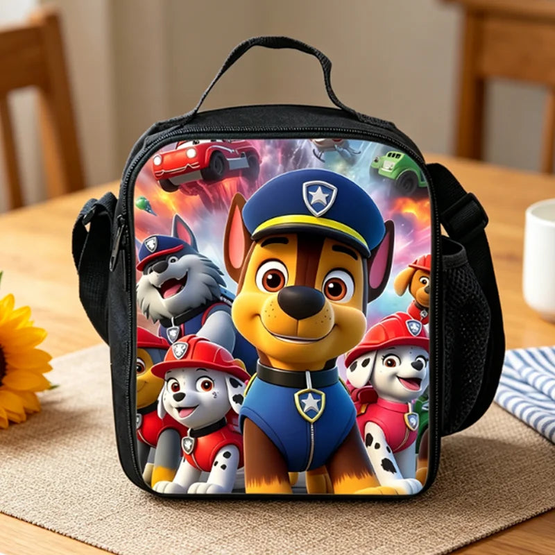 Paw Patrols Chase Skye Cute Food Container School Lunch Bag