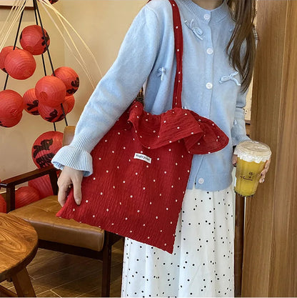 DANA Wave Point Chiffon Shoulder Bag