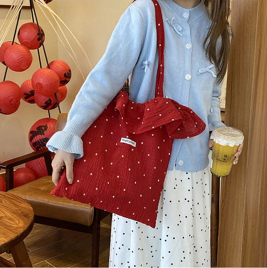 DANA Wave Point Chiffon Shoulder Bag