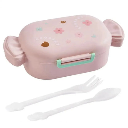 Cute Bear Lunch Box With Compartments Lunch Food Container