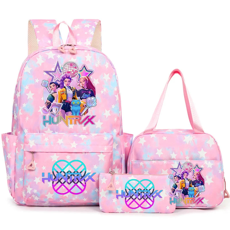 3Pcs/Set KPop Demon Hunter School Bags