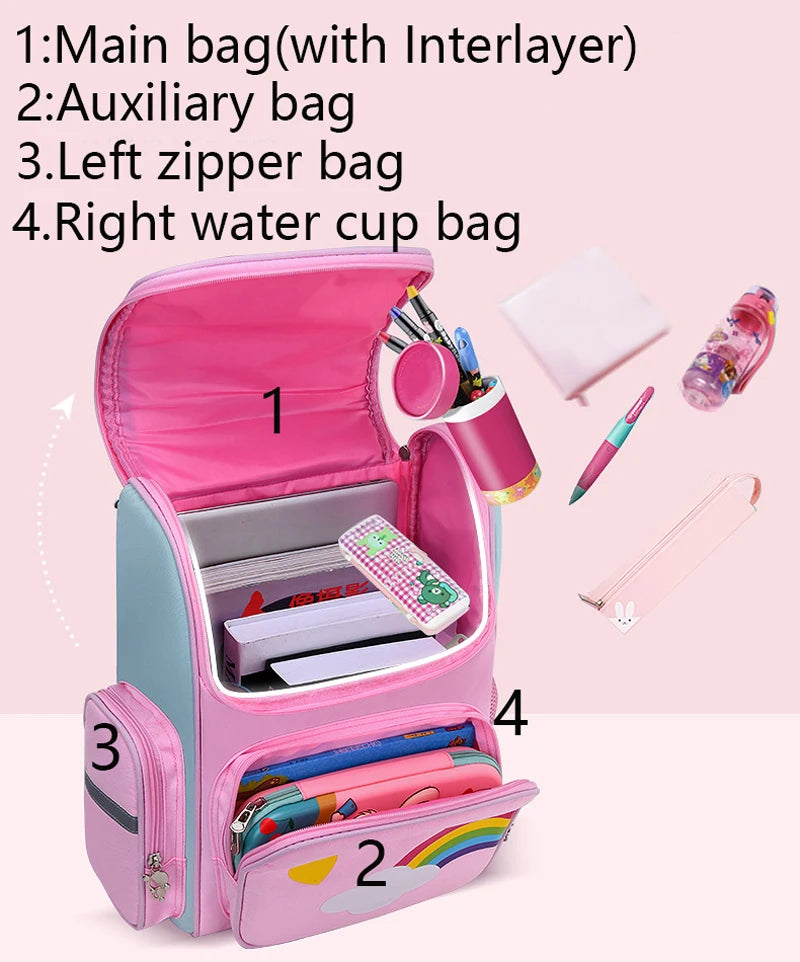 Backpack Large Capacity Waterproof Unicorn School Bag