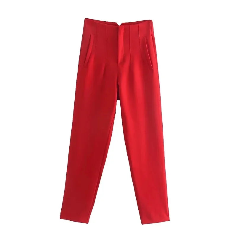 Office Wear High waist Formal Pants