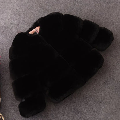 Faux Fur Winter Long Sleeve Christmas Jacket