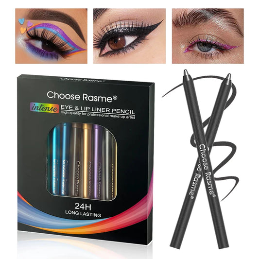 12 Colors Set Glitter & Shimmer Eyeliner Stick