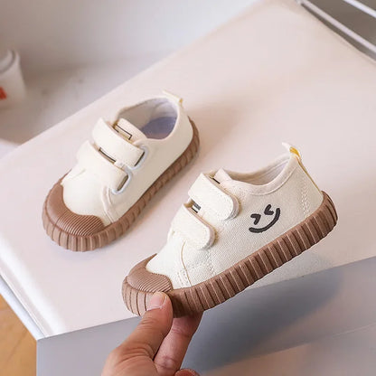 Korean Version Smiling Face Casual Canvas Shoes