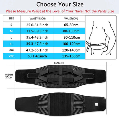 Double Pull Back Lumbar Support Belt