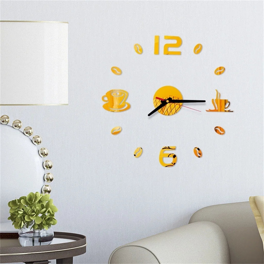 Digital Wall Sticker Quartz Needle Clock