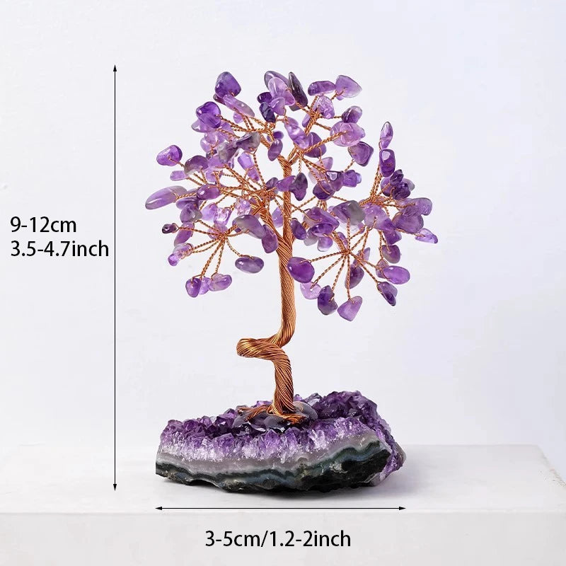 Amethyst Healing Crystals Tree Wrapped