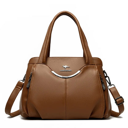 Luxury Soft Leather Crossbody Shoulder Tote Handbags