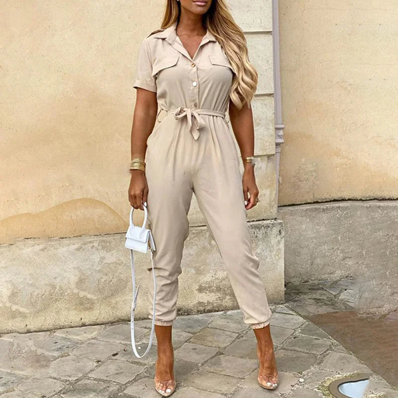 Casual Slim Fit Jumpsuit Pants