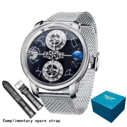 Starry Twelve Constellations Mechanical Sapphire Waterproof Mechanical Wristwatches