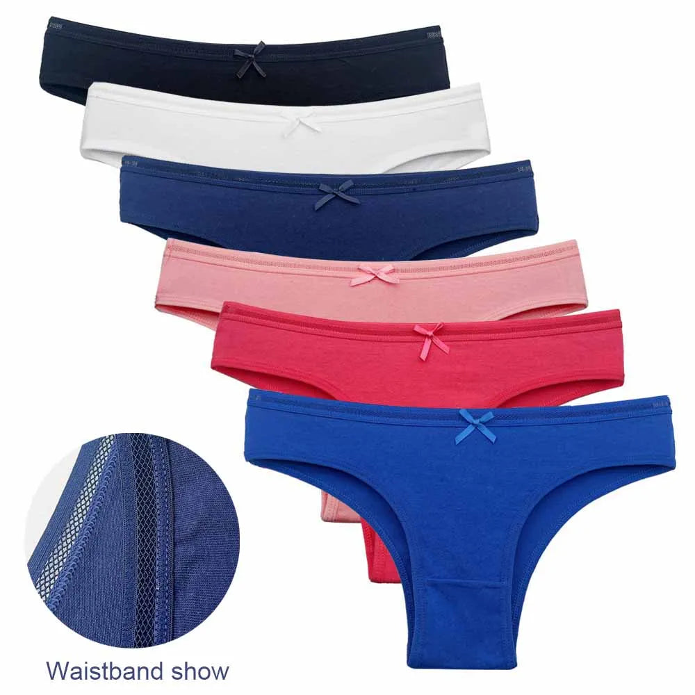 5 PCS/SET Cotton Sexy Underpants Intimates Lingerie Cotton Briefs Panties