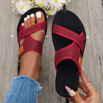 Mesh Breathable Flat Sandals