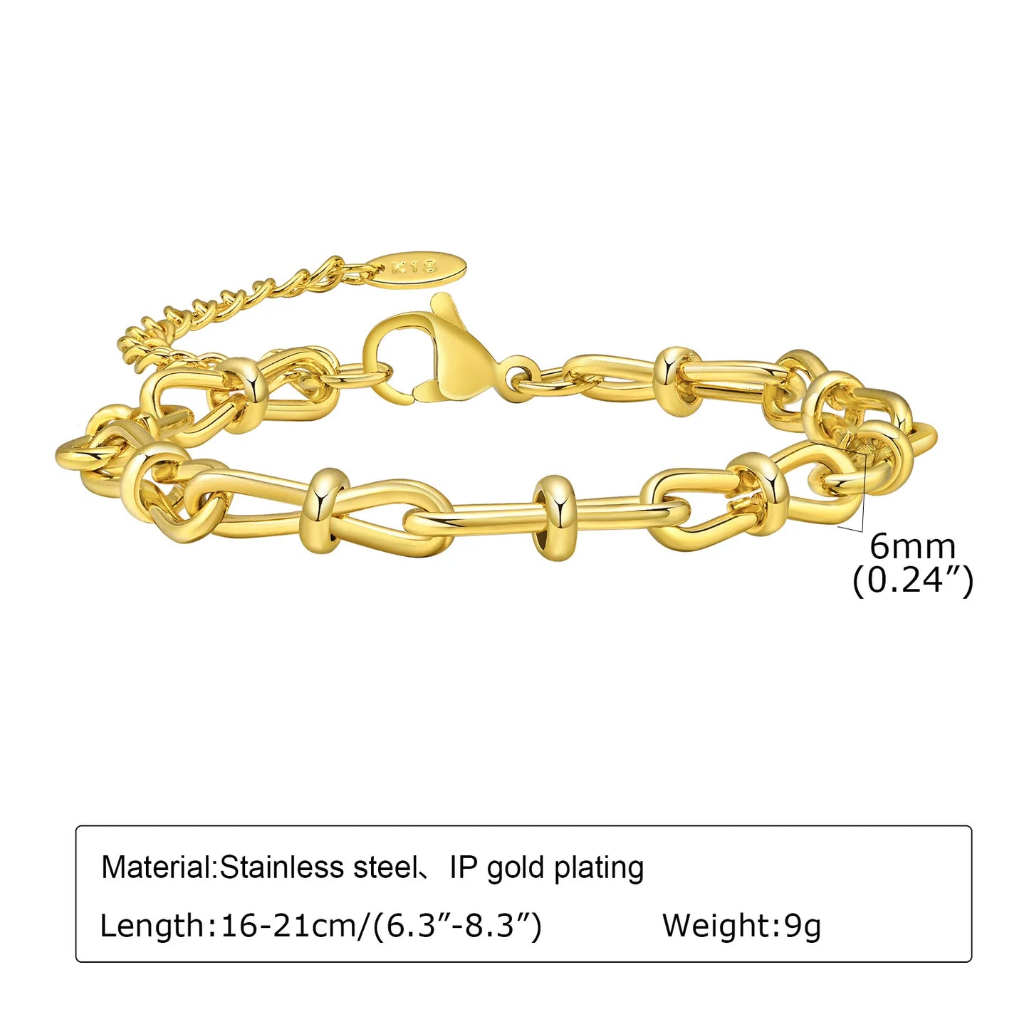 DANA Chunky Gold Plated Bracelets
