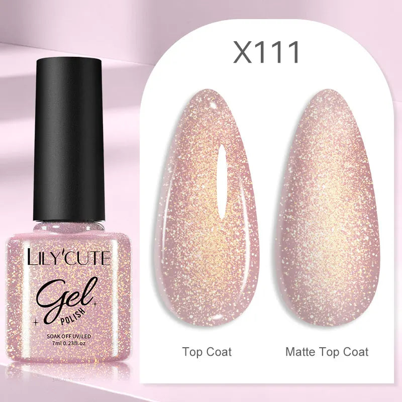 Gold Sliver Metallic Liner Gel Nail Polish