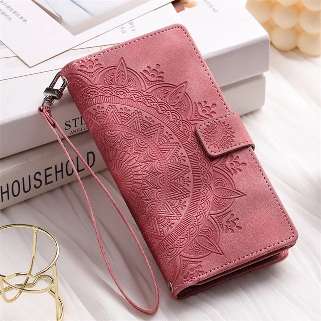 Leather Flip Case For Samsung Galaxy Phone Bag