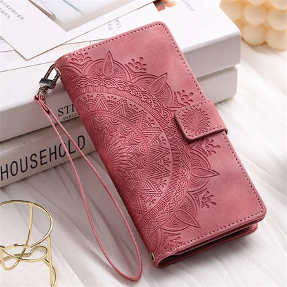 Leather Flip Case For Samsung Galaxy Phone Bag