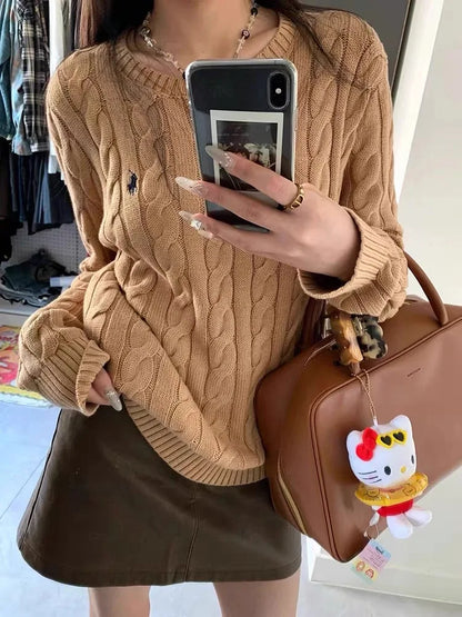 Cashmere Hoodie O-Neck Sweater