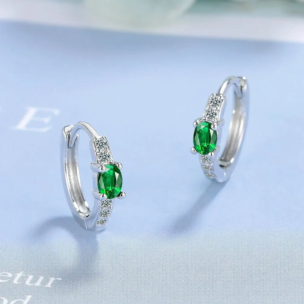 925 Sterling Silver Multiple zircon Earring