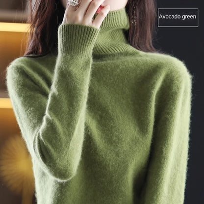 Cashmere Turtleneck Pullover Sweater