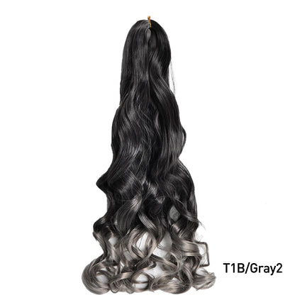 French Curls Braiding Hair 24Inch Hair Extensions
