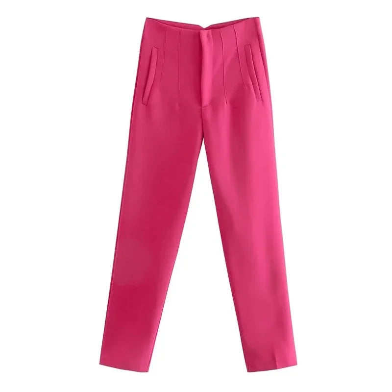 Office Wear High waist Formal Pants